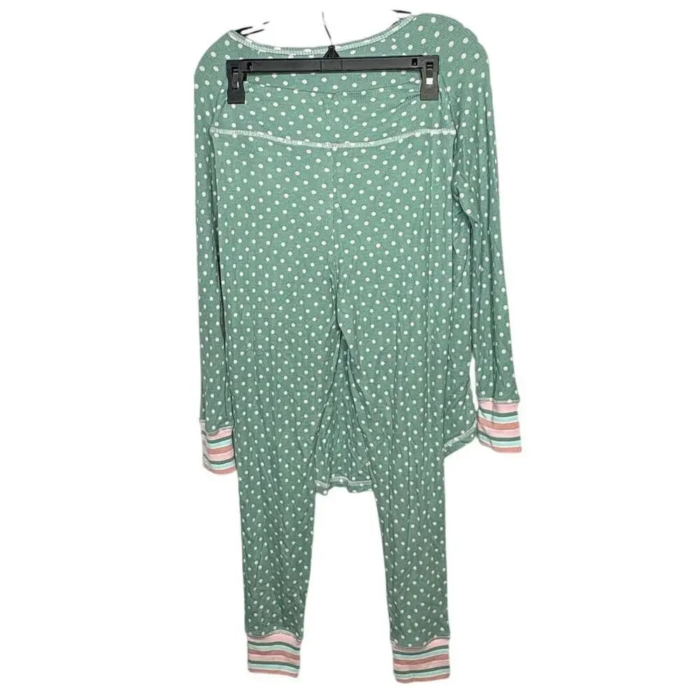 Matilda Jane Poppy Waffle Knit Women's 2 Piece Sleepwear Pajamas New Medium